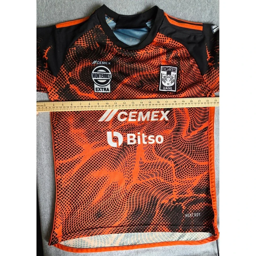 Adidas Tigres UANL 2022-23 Third Jersey Orange Black Heat.Rdy Mens Medium
